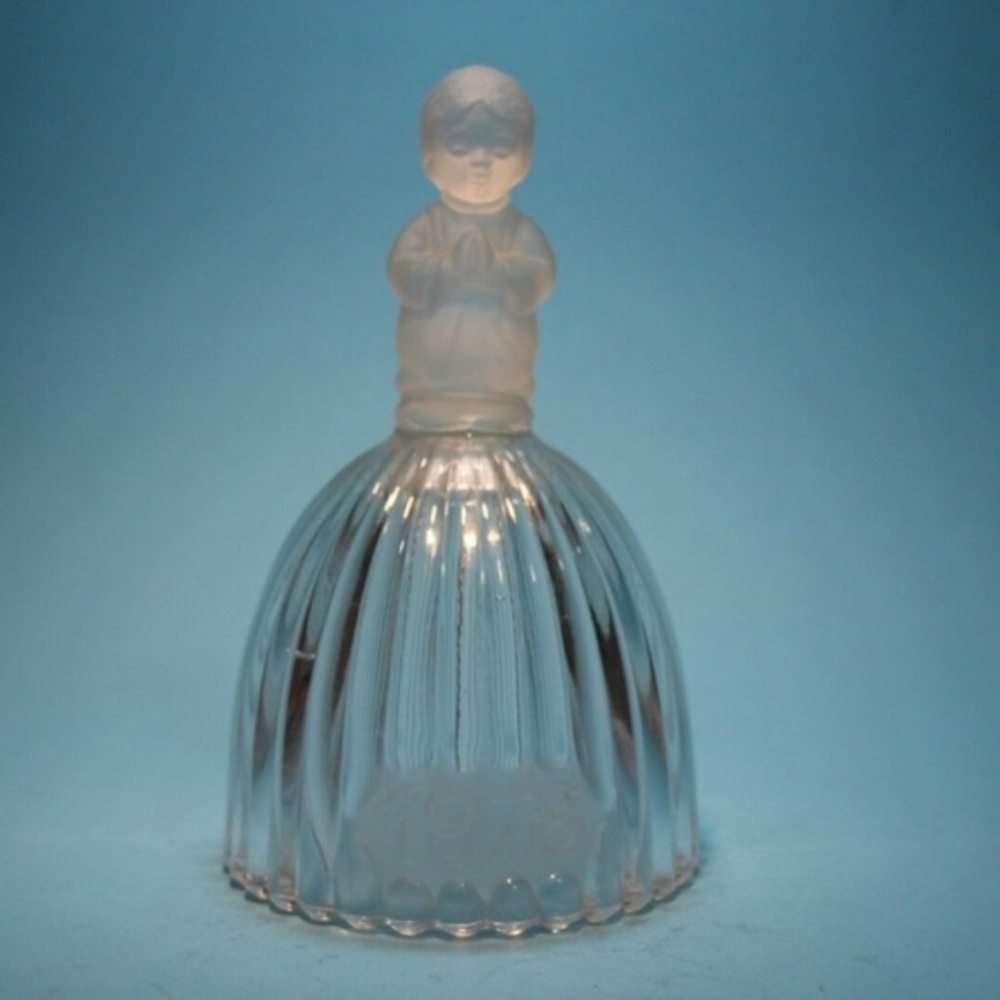 VTG 1978 Annual Goebel Crystal Glass Bell girl praying